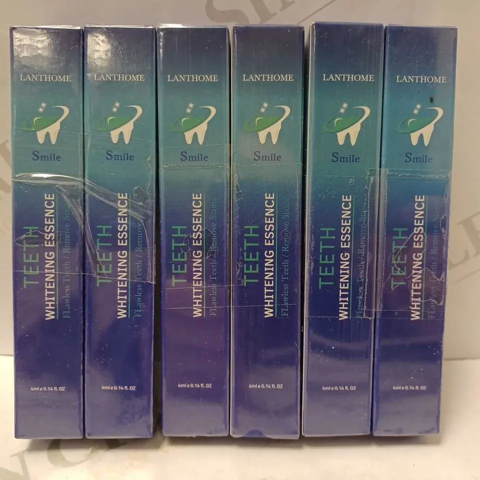 LOT OF 6 X 4ML LANTHOME TEETH WHITENING ESSENCE 