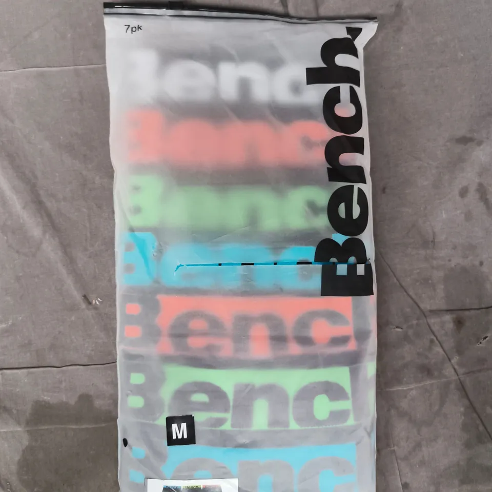 BENCH 7-PACK BOXER SHORTS IN MULTIPLE COLOURS SIZE MEDIUM
