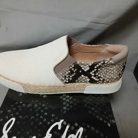 SAM EDELMAN BANKS WHITE SNAKE PRINT SLIP-ON SNEAKERS – UK 6.5 (EU 41, US 9.5)