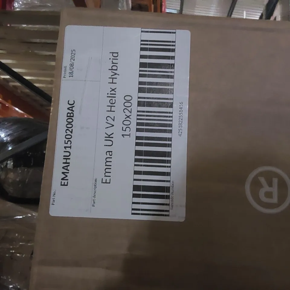 BRAND NEW BOXED EMMA UK V2 HELIX HYBRID 150 x 200 KING SIZE MATTRESS