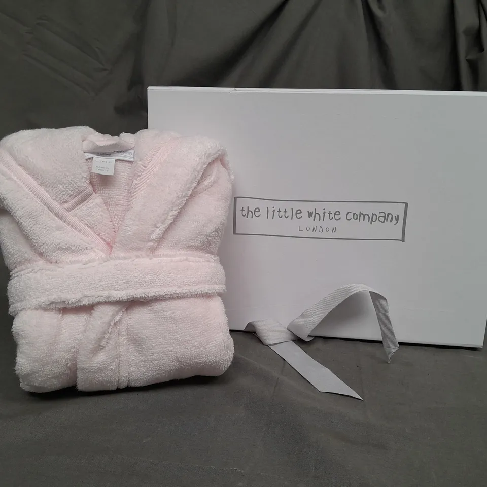 BOXED THE LITTLE WHITE COMPANY PINK DRESSING GOWN - 6-12 MONTHS