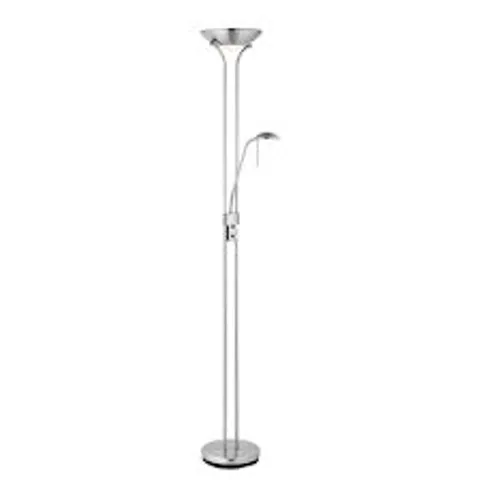 BOXED ENDON LIGHTING ROME MOTHER & CHILD SATIN CHROME FLOOR LAMP