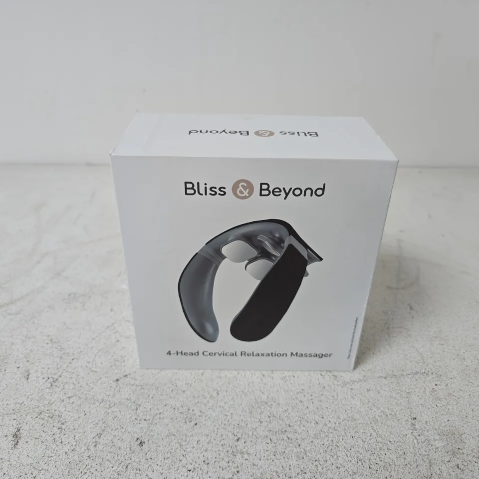 BOXED BLISS & BEYOND 4-HEAD CERVICAL RELAXATION MASSAGER