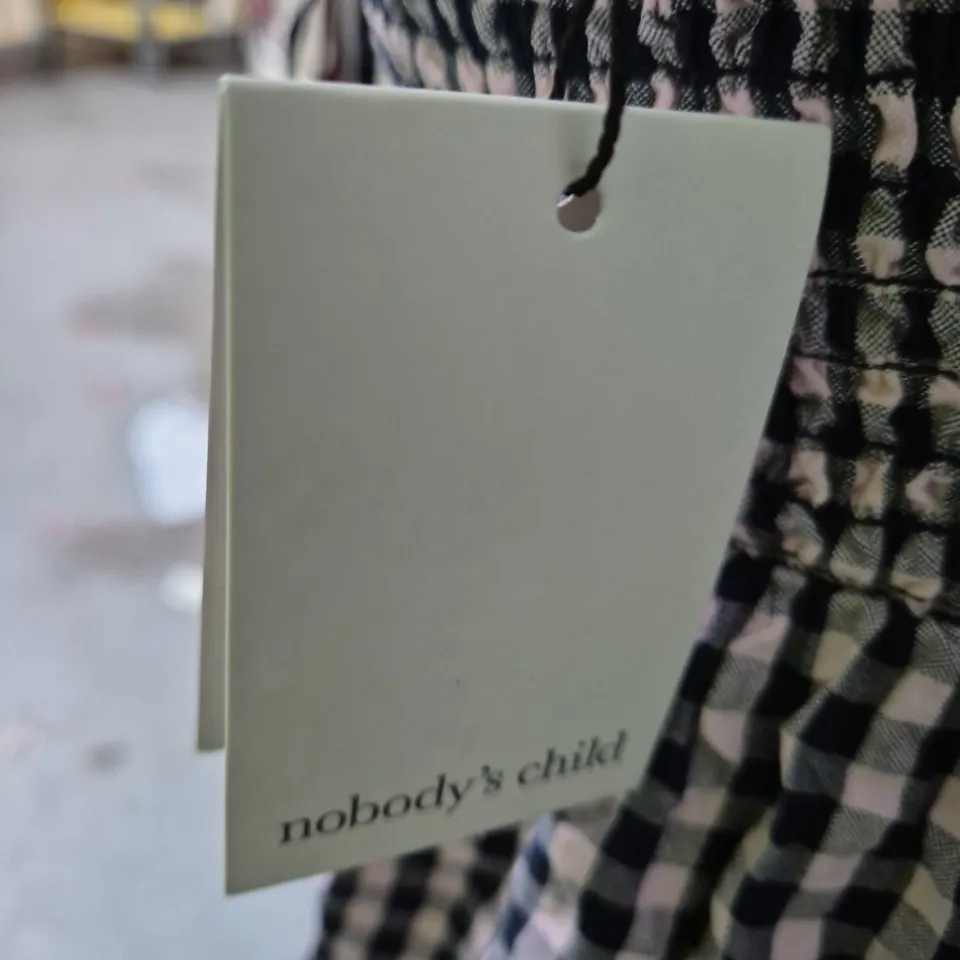 NOBODY'S CHILD MAYA DRESS – BLUE & PINK CHECK, UK 14 (EU 42, USA 10) GIRLS