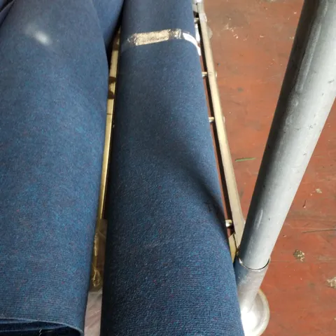 ROLL OF QUALITY CARPET IN DARK BLUE - SIZE UNSPECIFIED