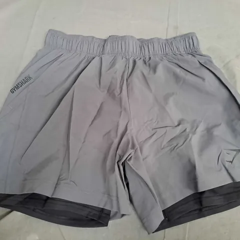 GYMSHARK SPORT 5" 2IN1 SHORTS IN GREY - MEDIUM
