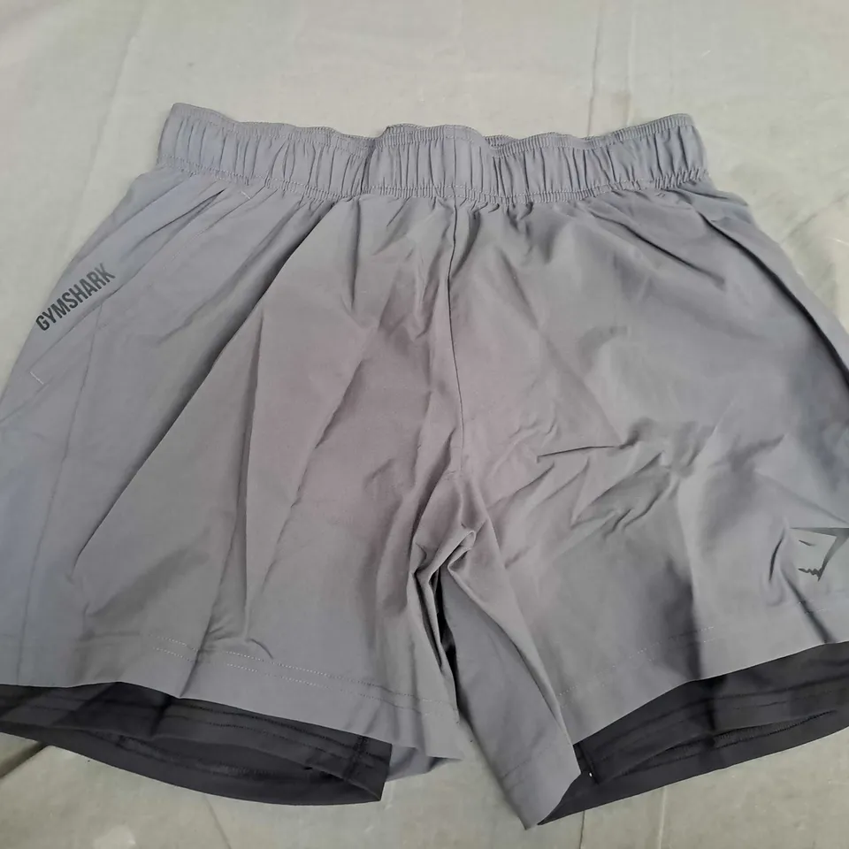 GYMSHARK SPORT 5" 2IN1 SHORTS IN GREY - MEDIUM