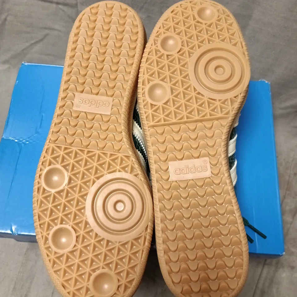 ADIDAS SAMBA OG W GREEN SNAKE-EMBOSSED TRAINERS – UK 6