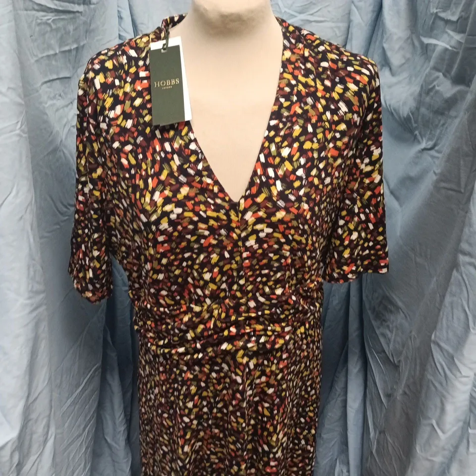 HOBBS LONDON WOMEN'S PATTERNED DRESS – SIZE 18