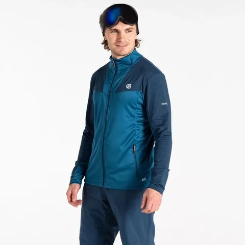 BRAND NEW DARE 2B MEN'S SUBSTRATUM II CORE STRETCH MIDLAYER KINGFISHER BLUE NAVY SIZE S