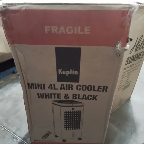 BOXED KEPLIN 4L AIR COOLER WHITE AND BLACK