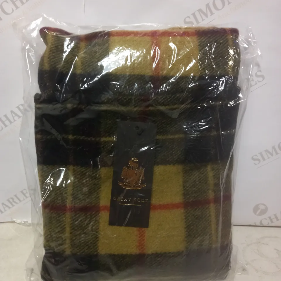 GREAT SCOT TARTAN BLANKET IN GREEN - SIZE UNSPECIFIED