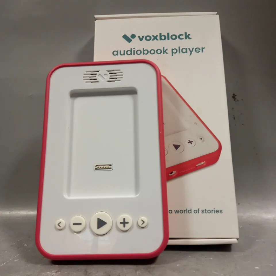 BOXED VOXBLOCK AUDIOBOOK PLAYER 