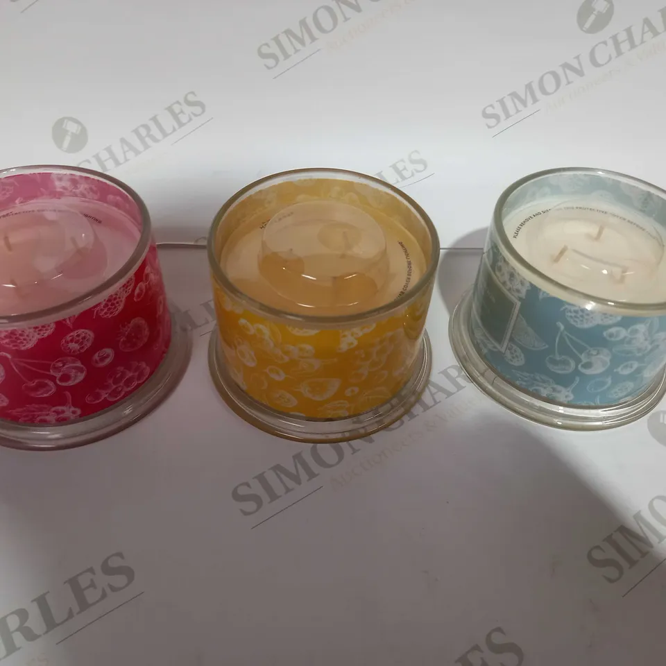 OUTLET BY HARRY SLATKIN SET OF 3 AFTERNOON TEA 3 WICK CANDLES