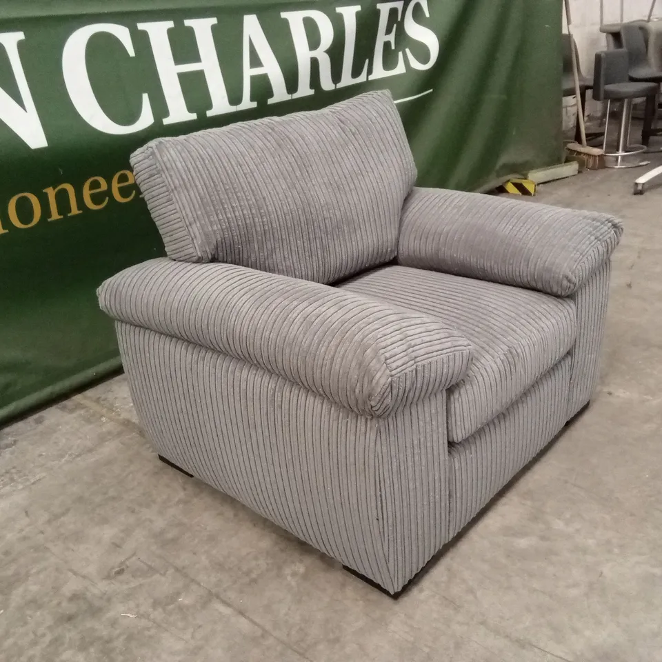 AMALFI FABRIC ARMCHAIR - CHARCOAL RRP £399