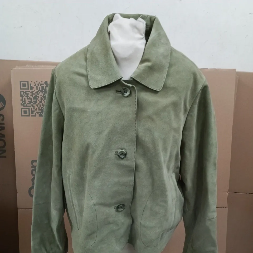 TOGETHER KHAKI SUEDE JACKET - UK SIZE 18