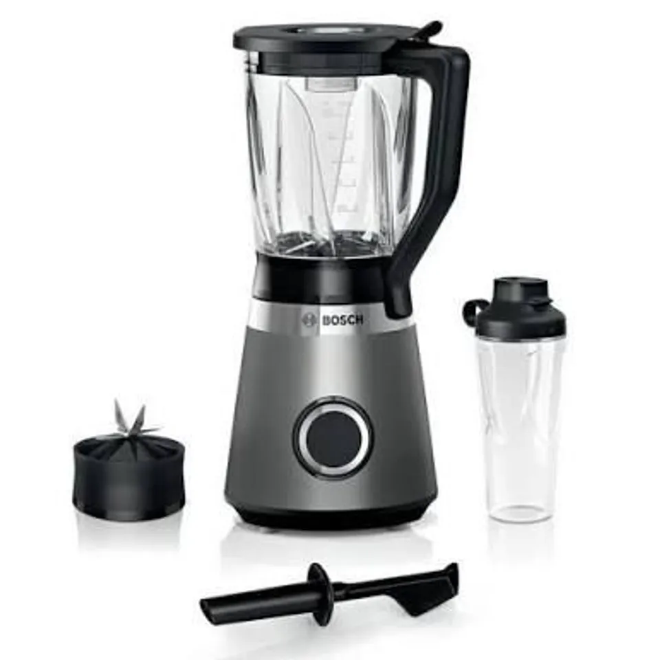 Boxed Bosch Serie 4 VitaPower MMB6174SG 1.5 Litre Blender with 2 Accessories - black 