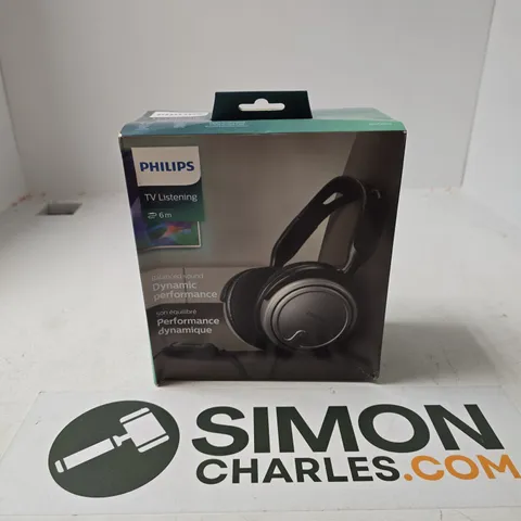 BOXED AND SEALED PHILIPS TV LISTENING BALANCED SOUND HEADPHONES