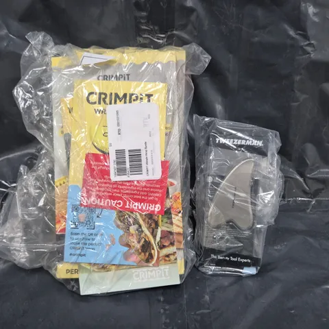 BOX OF APPROXIMATELY 10 ASSORTED HOUSEHOLD ITEMS TO INCLUDE CRIMPIT ULTIMATE WRAP BUNDLE, ETC - COLLECTION ONLY