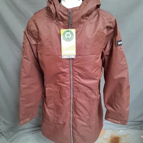 REGATTA GREAT OUTDOORS ROMINE 2 JACKET IN DARK BROWN SIZE 16