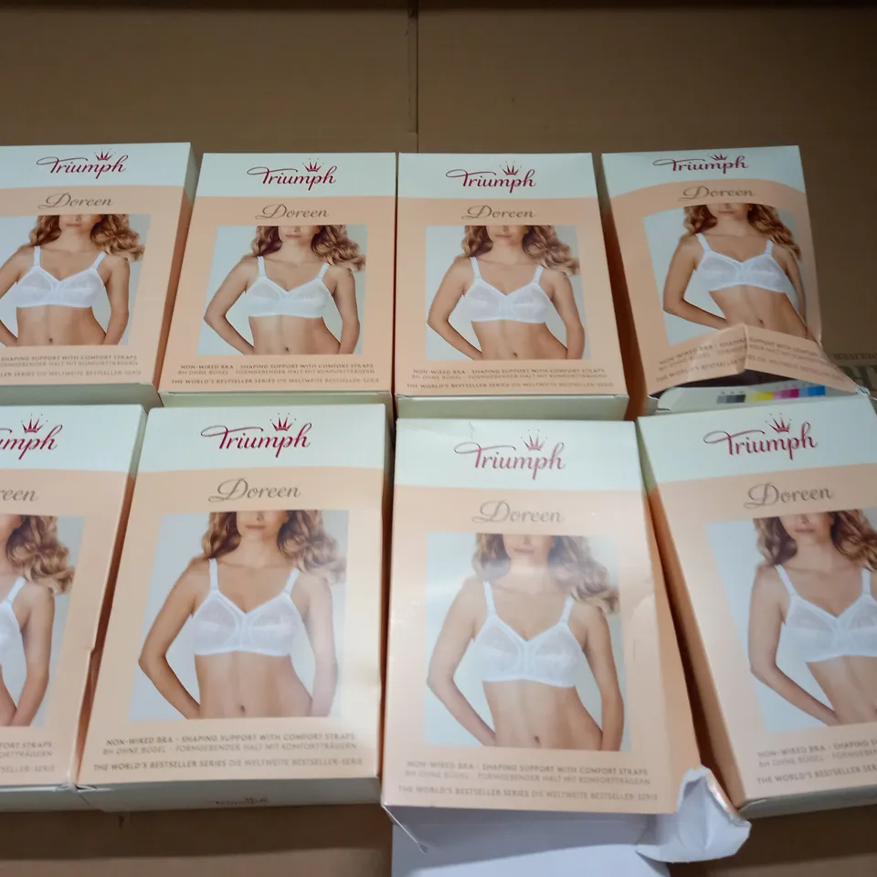 LOT OF 30 ASSORTED TRIUMPH DOREEN NON WIRED BRAS - VARIOUS SIZES