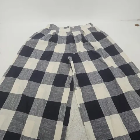 NOBODY'S CHILD BLUE CHECK JERROW TROUSER – UK 10 (EU 38, USA 6)