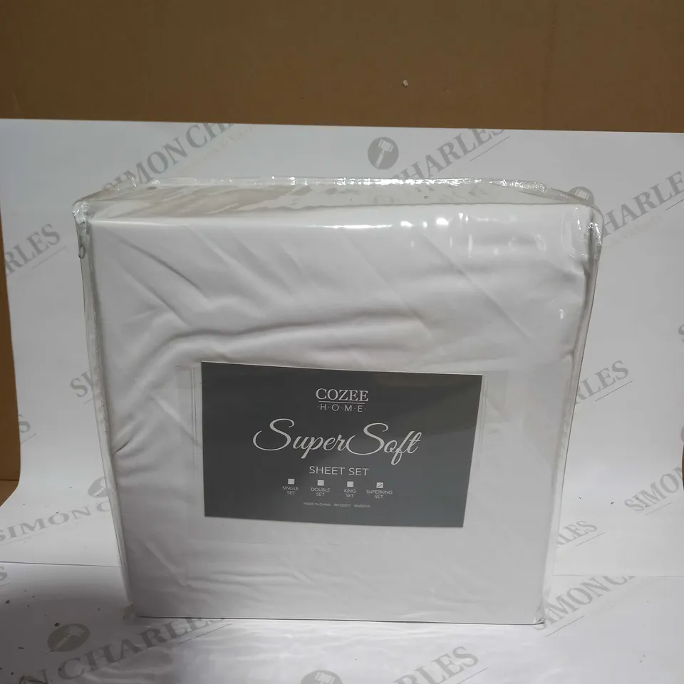 COZEE HOME SUPERSOFT SHEET SET - SUPERKING