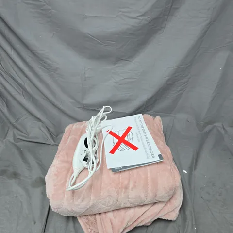 COZEE HOME FAMILY SIZED FAUX FUR AND VELVETSOFT HEATED THROW