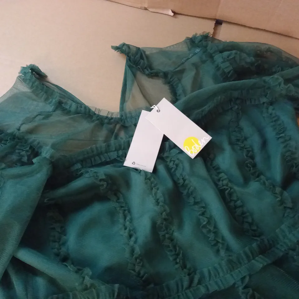 BODEN GREEN NET DRESS - UK 16R