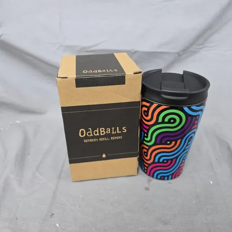 BOXED ODDBALLS LOOP COFFEE CUP IN BLACK MULTI