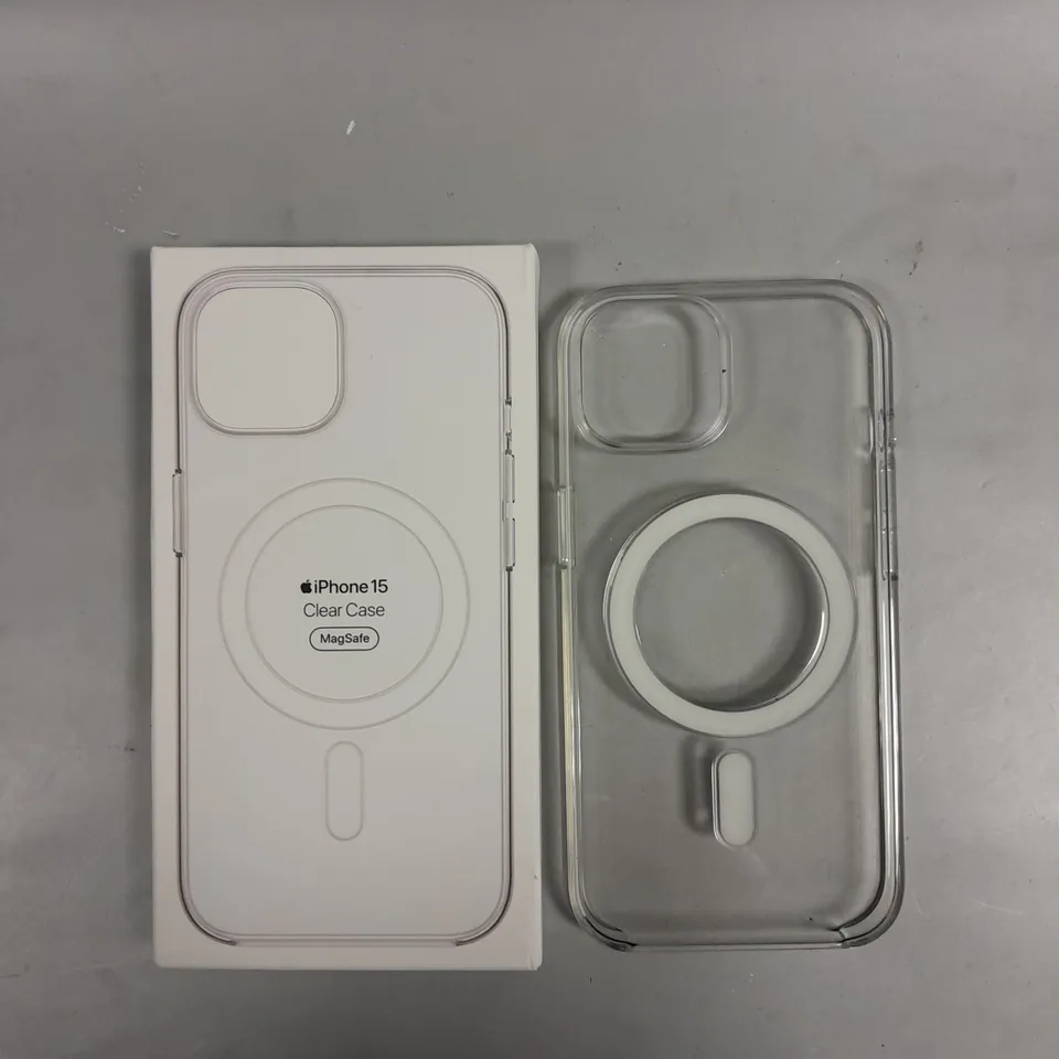 BOXED IPHONE 15 MAGSAFE CLEAR CASE  RRP £49