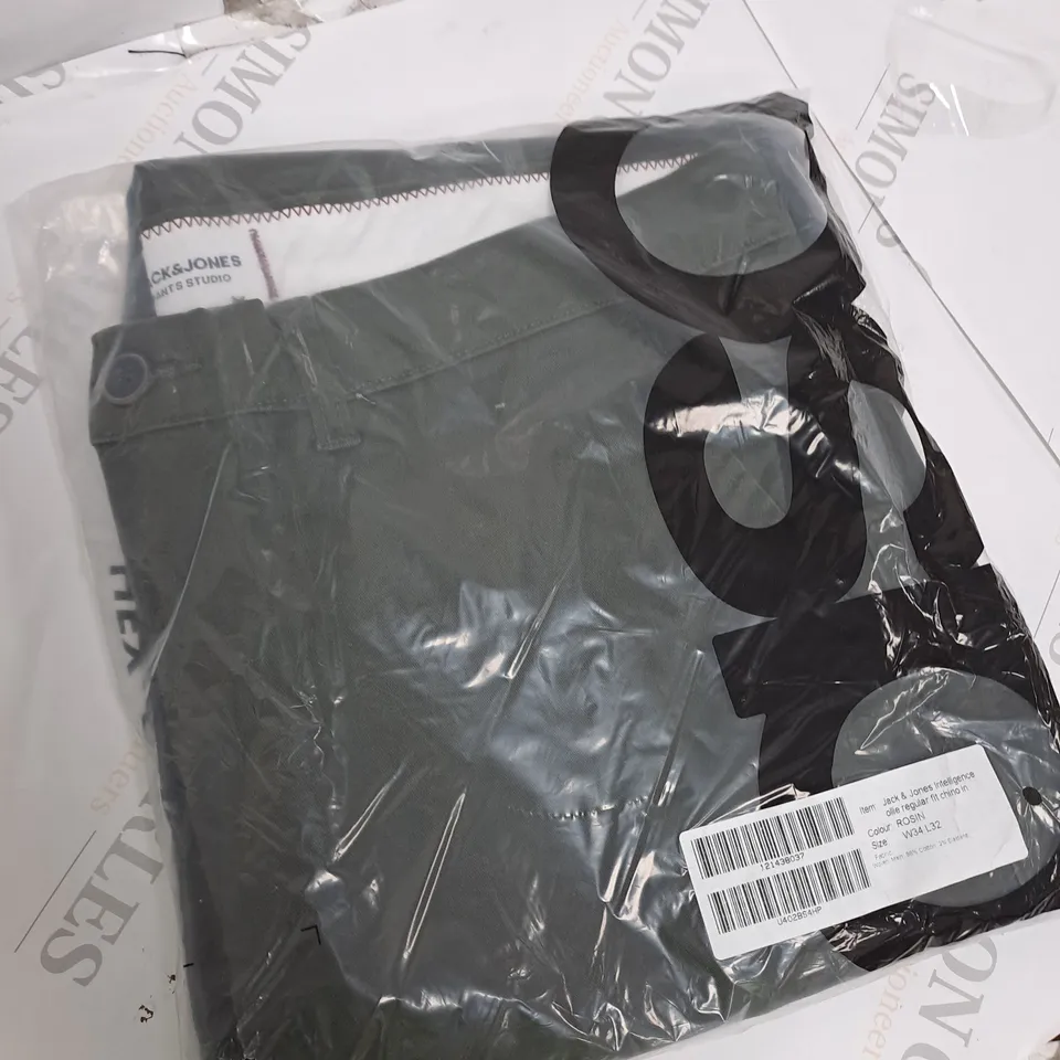 PACKAGED JACK&JONES REGULAR FIT CHINOS W32 L32 - GREEN