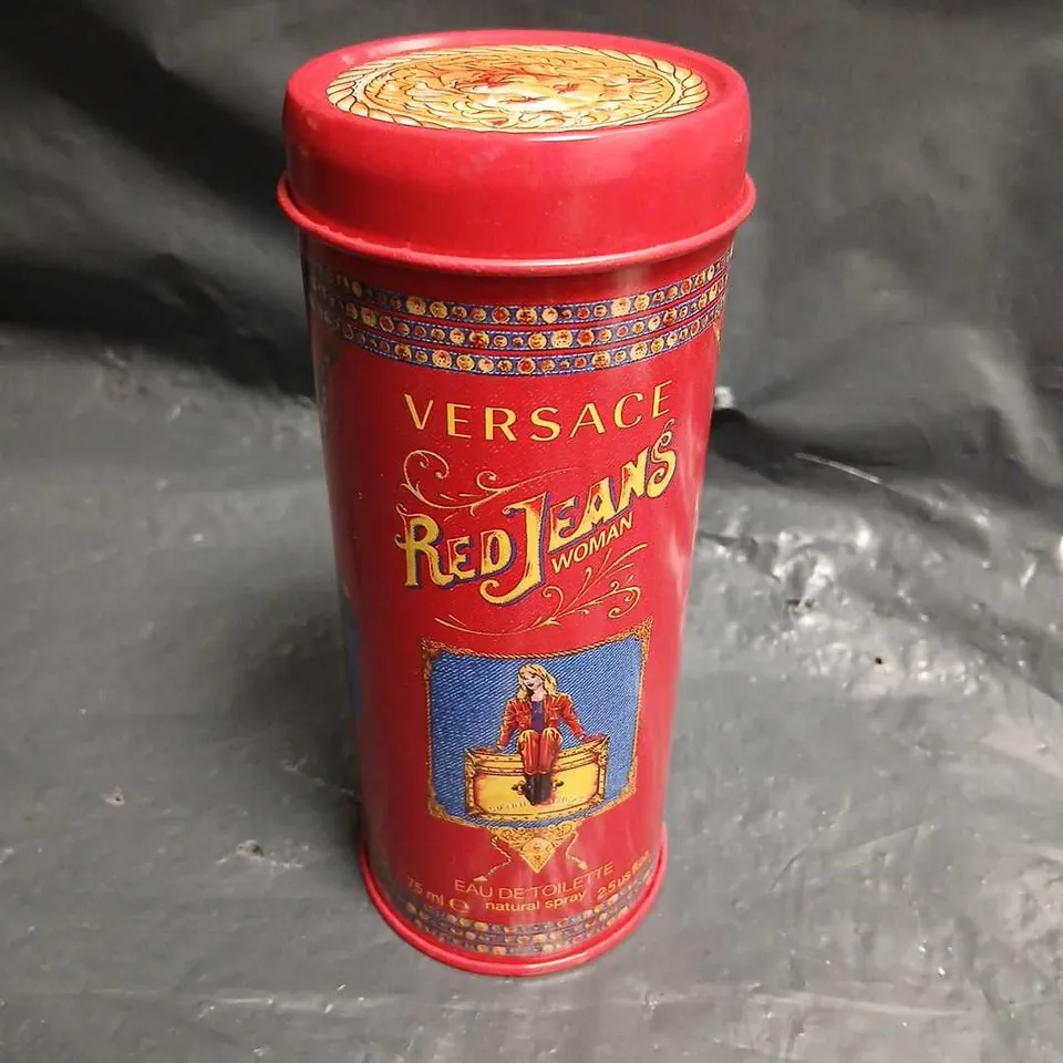 BOXED VERSACE RED JEANS WOMAN EAU DE TOILETTE 75ML