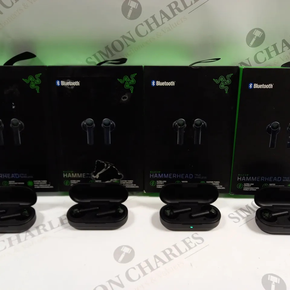 4 X BOXED RAZER HAMMERHEAD TRUE WIRELESS EARPHONES