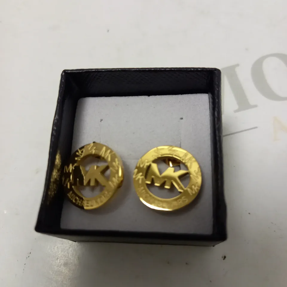 MICHAEL KORS LOGO EARRINGS