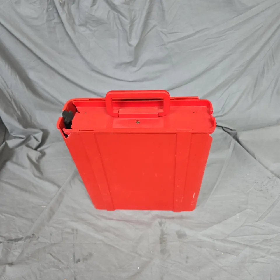 VALENTINE PORTABLE TYPEWRITER – RED, MANUAL, WITH CASE