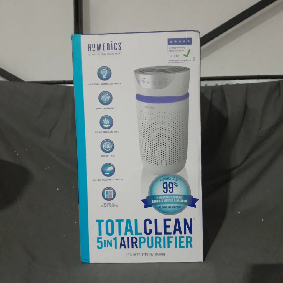 BOXED HOMEDICS TOTAL CLEAN 5-IN-1 AIR PURIFIER
