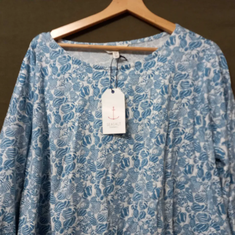 SEASALT CORNWALL TREE SHADOW PYJAMAS IN SHELLS POSEIDON - UK 14