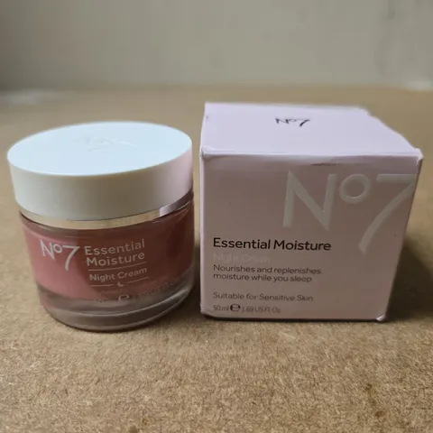 NO7 ESSENTIAL MOISTURE NIGHT CREAM β 50 ML