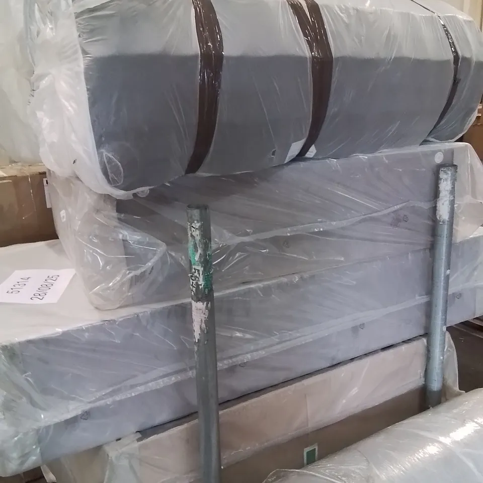 PALLET CONTAINING DIVAN BED BASES AND 2 MATTRESSES 