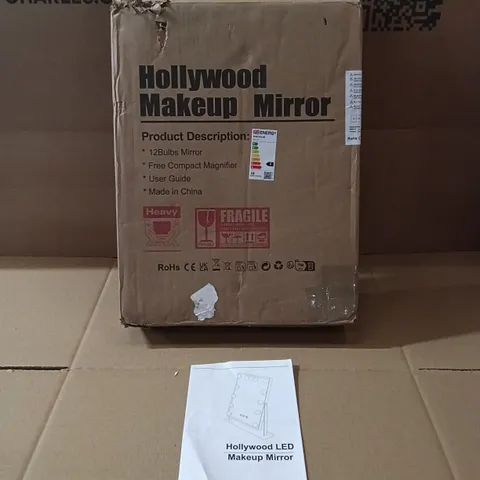 BOXED HOLLYWOOD LED MAKEUP MIRROR (1 BOX)
