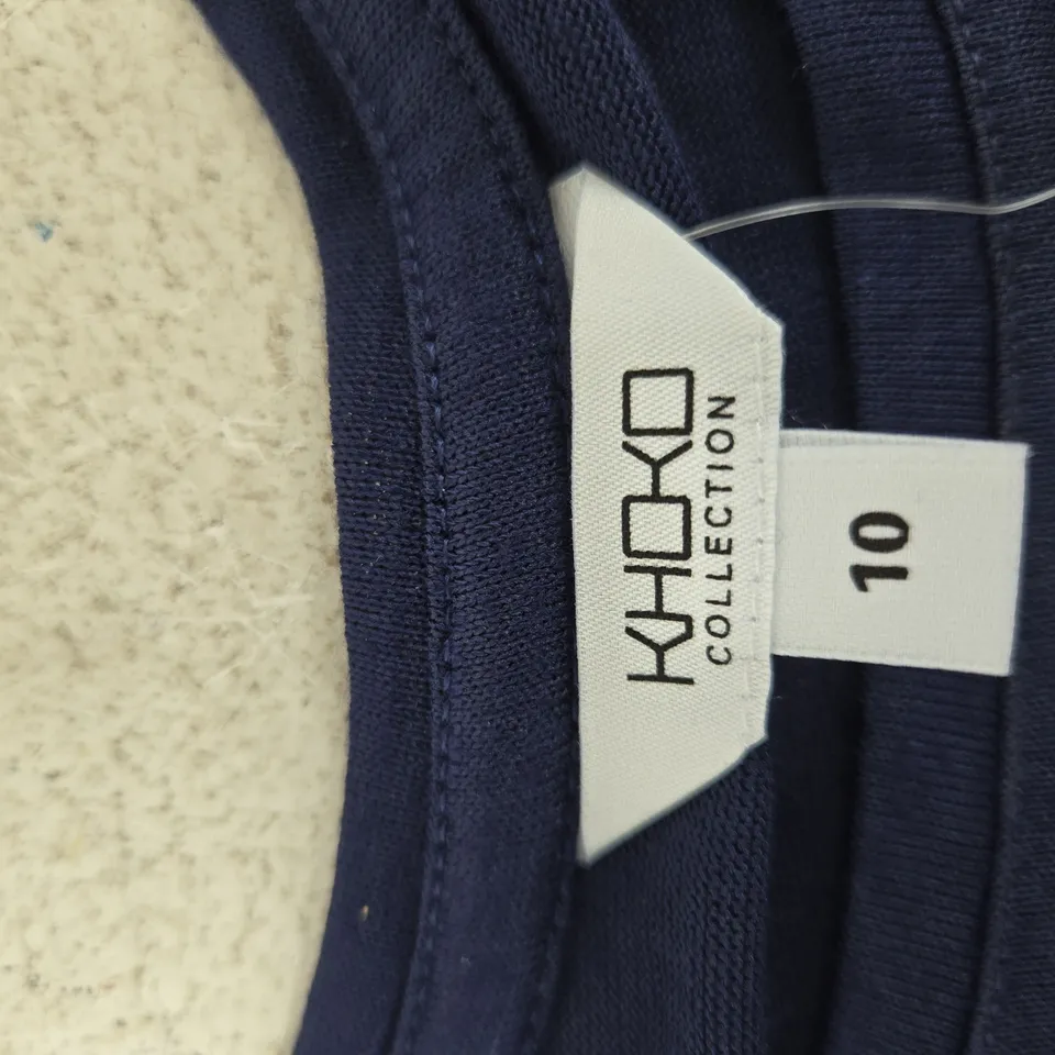 NAVY LONG-SLEEVE TOP – UK SIZE 10 (KHOLO COLLECTION)