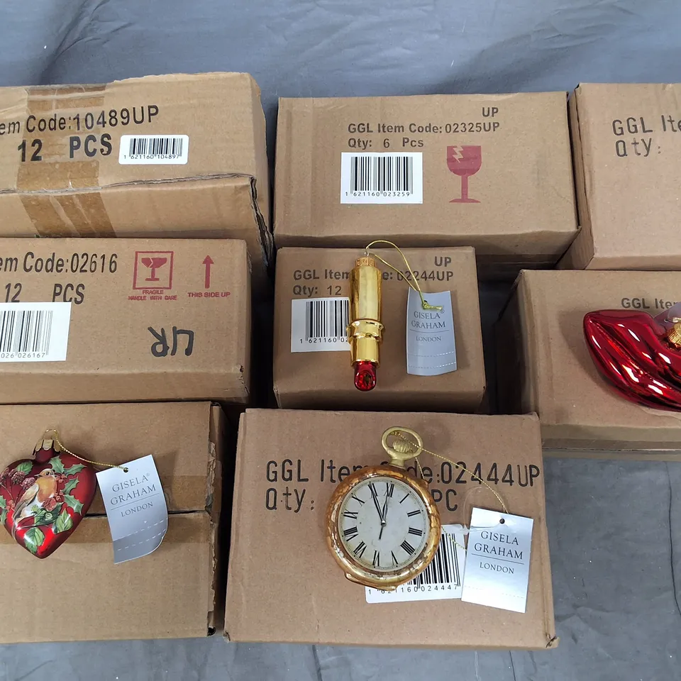 LOT OF 8 MULTI-PACKS OF BRAND NEW GISELA GRAHAM BAUBLES