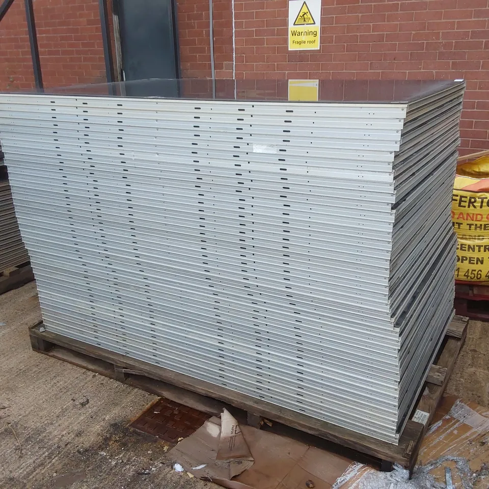PALLET CONTAINING A LARGE QUANTITY OF UNTESTED SOLAR PANELS 