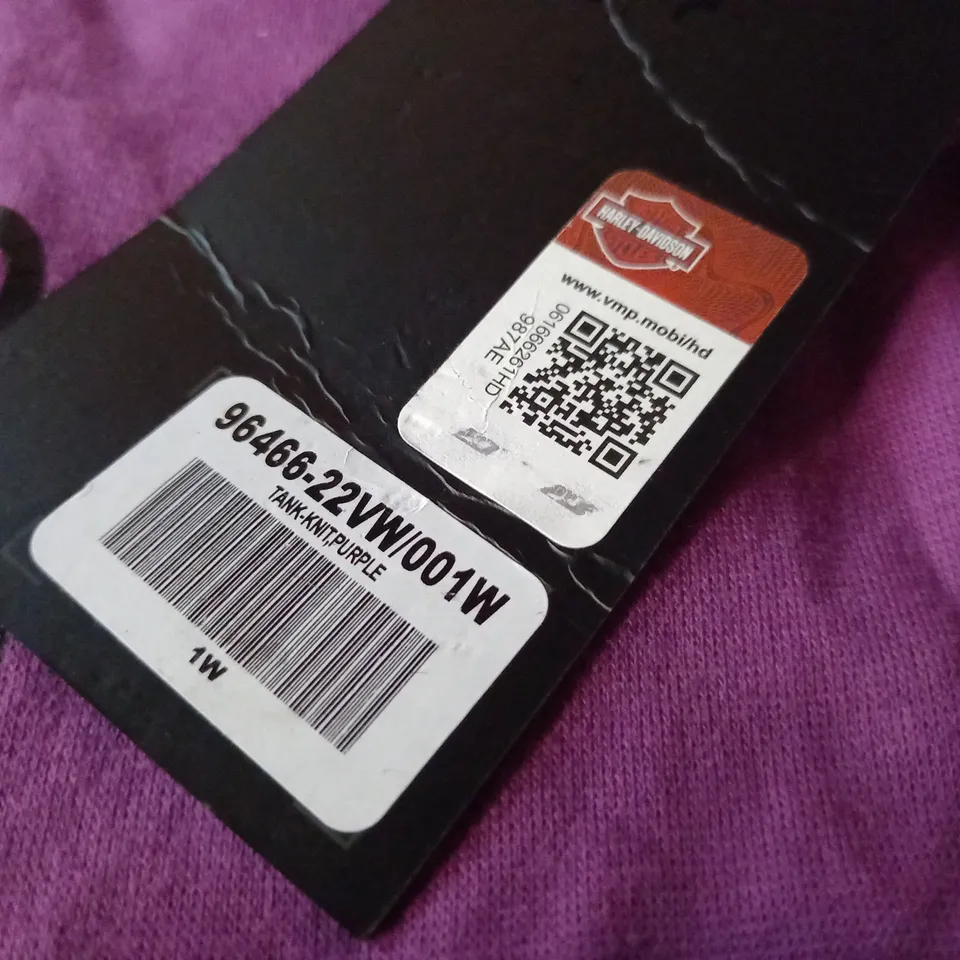 HARLEY DAVIDSON PURPLE TANK TOP - 1W