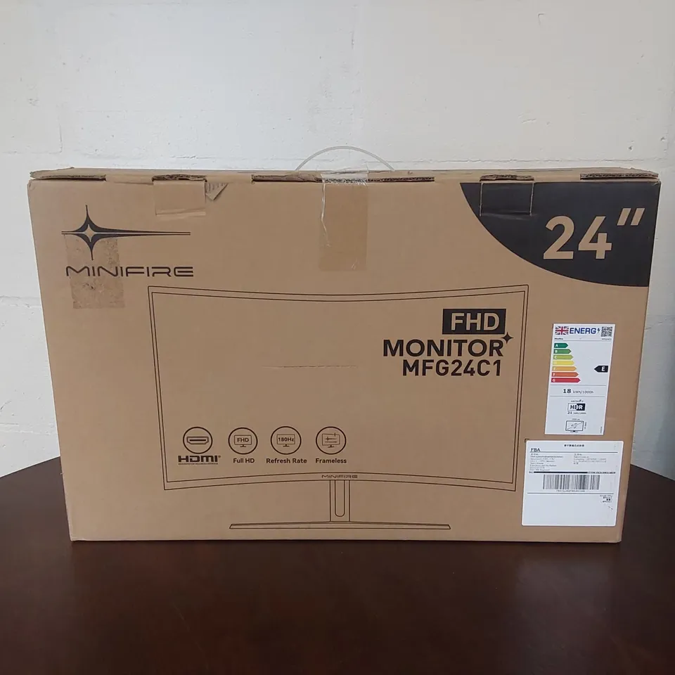 BOXED MINIFIRE 24 INCH CURVED GAMING MONITOR 180HZ // MODEL: MFG24C1