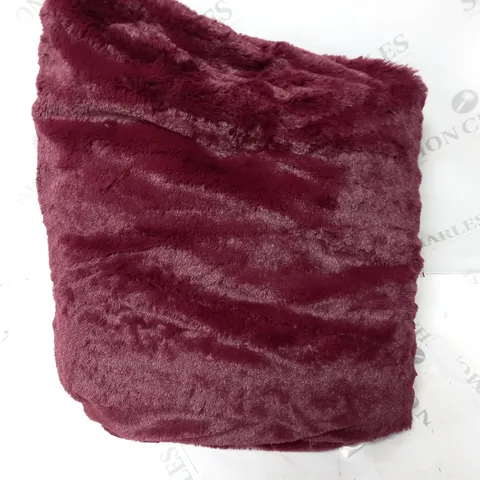 COZEE HOME VELVETSOFT HEATED THROW IN SHIRAZ WINE 