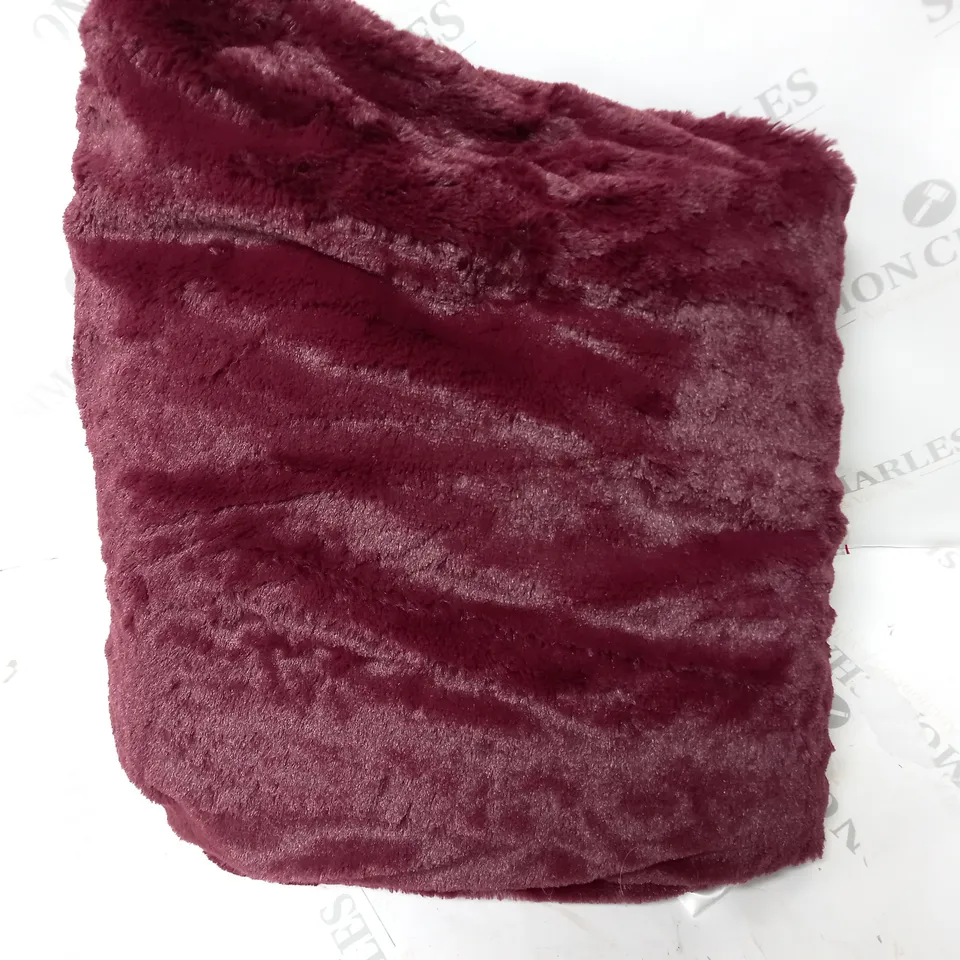 COZEE HOME VELVETSOFT HEATED THROW IN SHIRAZ WINE 