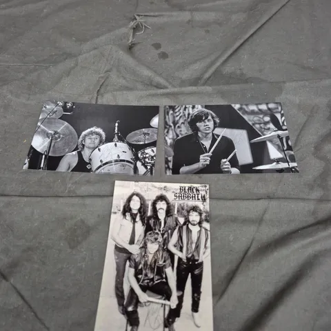 LOT OF 3 SIGNED BLACK SABBATH PHOTOGRAPHS