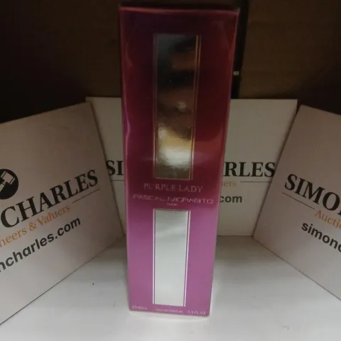 BOXED AND SEALED PURPLE LADY PASCAL MORABITO PARIS EAU DE PARFUM 100ML